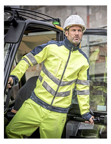 REG-TRA625-Pro Hi-Vis Softshell Jacket 2